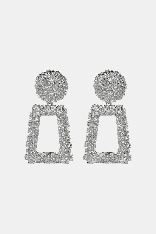 Geometrical Shape Zinc Alloy Dangle Earrings - Pacis and Pearls